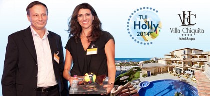 TUI Holly 2014 galardoa novamente o Hotel Villa Chiquita